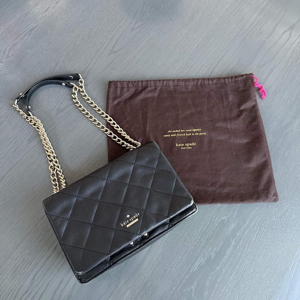 Kate Spade Authentic Quilted Soft Leather Handbag